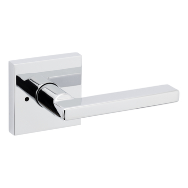 Halifax Square Rose Privacy Lever - Polished Chrome